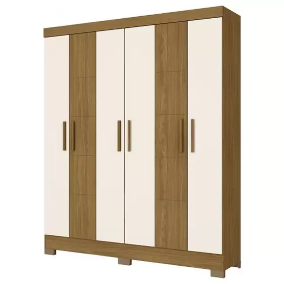 Guarda Roupa/Roupeiro 06 Portas 02 Gavetas B73 - Briz
