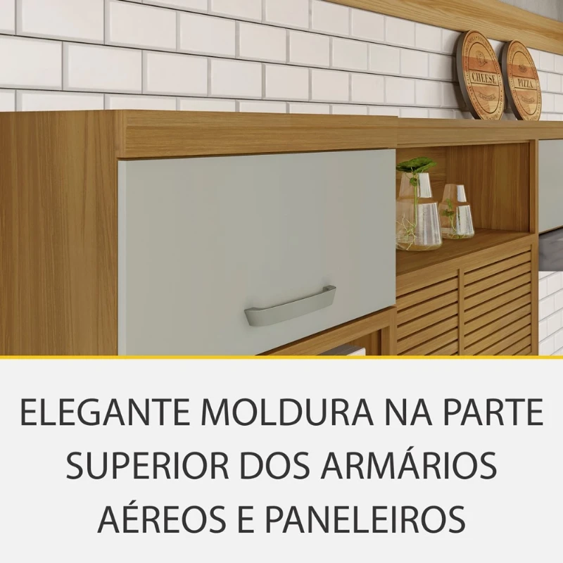 Armario de Cozinha Aereo Nesher Princesa 2 Portas Nicho