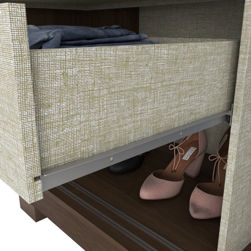 Guarda Roupa 02 Portas Deslizantes 03 Gavetas Verg Henn