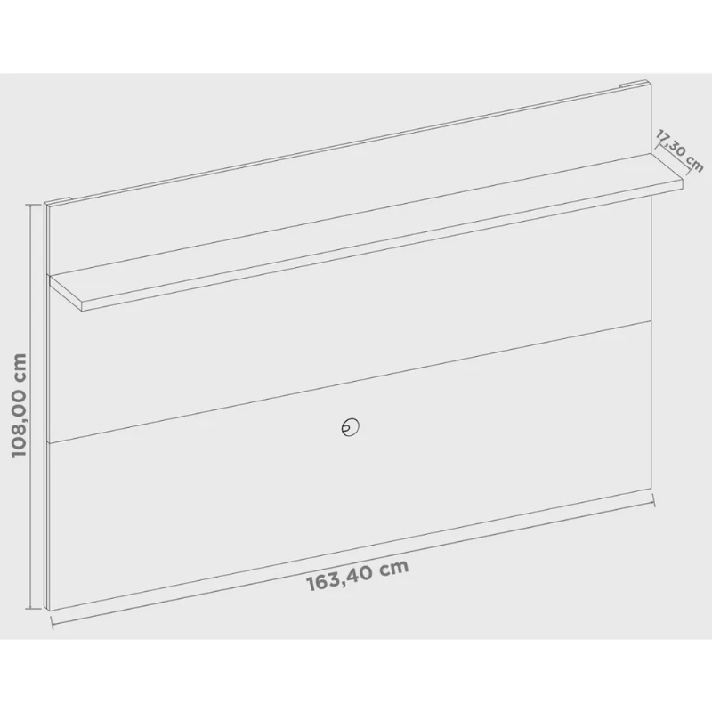 Painel para TV NT 1190 Off White / Freijó Trend - Notável
