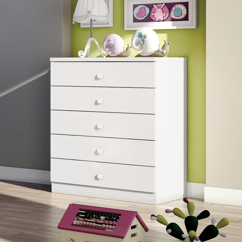 Cômoda Infantil Bala De Menta I710 5 Gavetas Henn