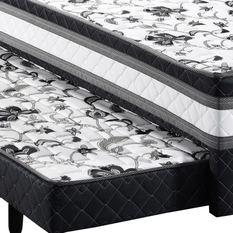 Cama Box com Auxiliar Real 88x188x54 - Design Colchões