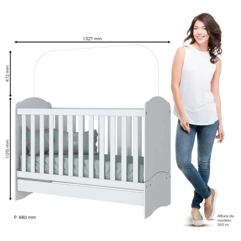 Berço Mini-cama Henn Bala De Menta