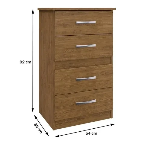 Cômoda Doripel Caribe 4 Gavetas