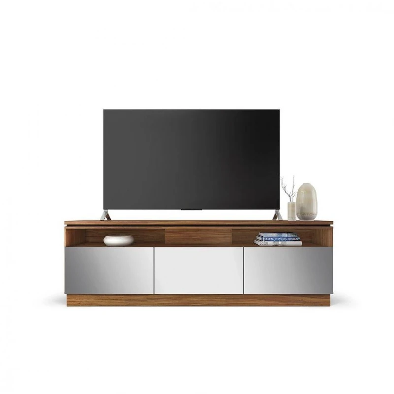 Bancada Rack Colibri Ubatuba -Nogueira Real/Off White