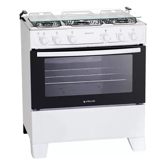 Fogão Atlas Mônaco Plus 5 Bocas Acendimento Automático