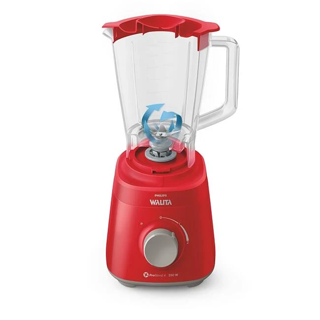 Liquidificador Philips Walita Daily RI2110 Vermelho 550W com 2 Velocidades