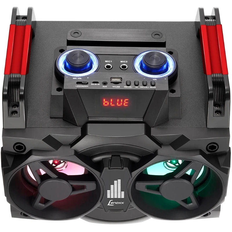Mini System Lenoxx Bluetooth 150W Rádio FM Karaokê - USB MS 8600