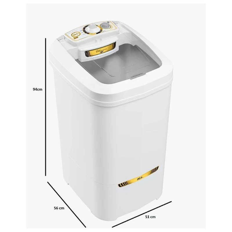 Lavadora Plus 20,5k 400w Com Big Dispenser E Agitador Autolimpante Newmaq Branco