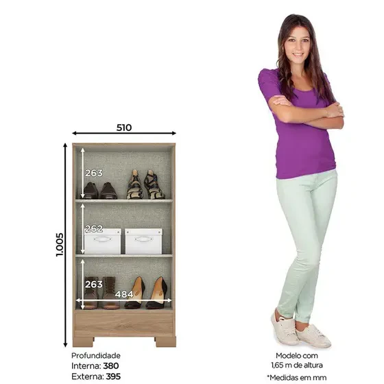 Armário Multiuso 2 Portas BS03 - Móveis Briz