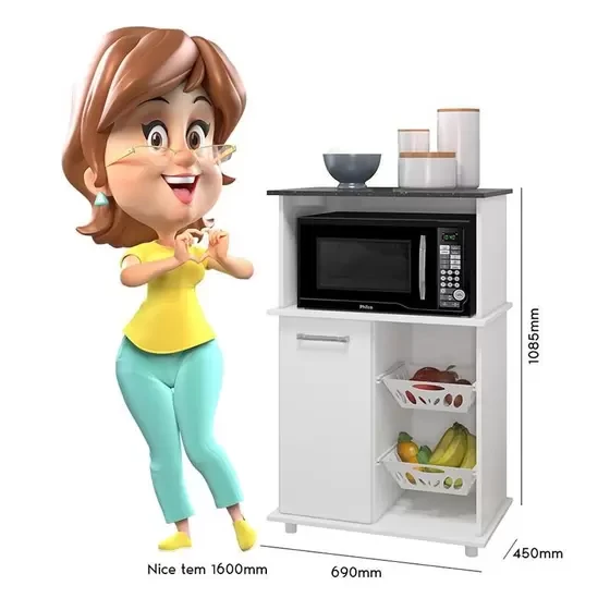 Balcão Multiuso Malu com Fruteira - Nicioli