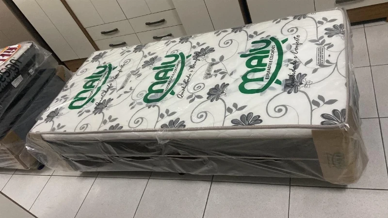 Cama Box Passion Solteiro 88x188x40 - Malu Estofados