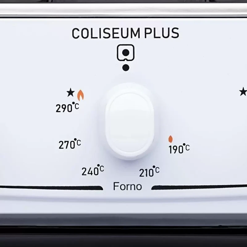 Fogão de Piso Atlas 4 Bocas Coliseum Plus, Mesa de Inox, Branco