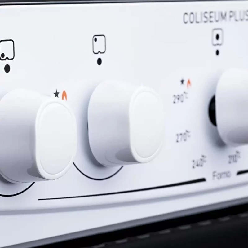 Fogão de Piso Atlas 4 Bocas Coliseum Plus, Mesa de Inox, Branco