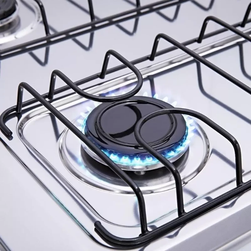 Fogão de Piso Atlas 4 Bocas Coliseum Plus, Mesa de Inox, Branco