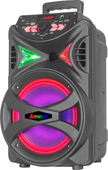Caixa de Som Amplificada 250W Bluetooth FM ACA 255 HIT Amvox