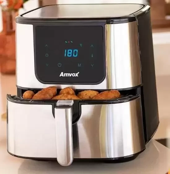 Air Fryer Fritadeira Elétrica ARF 1255 Inox 7 Litros Amvox - 220v