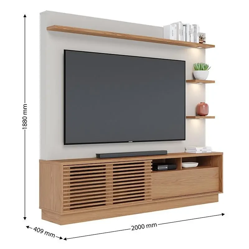 Estante Home Theater Campeche (TV de 70 polegadas)- Colibri
