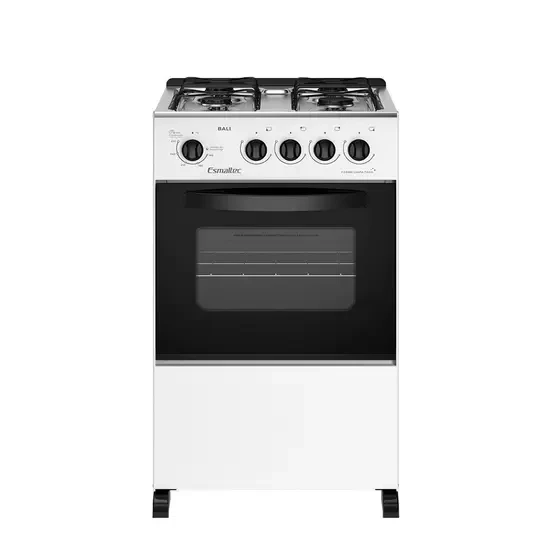 Fogão 4 Bocas Esmaltec Branco Bali Sem Vidro