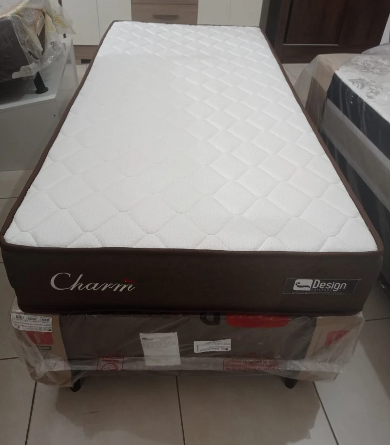 Cama Box Solteiro Charme - Design Colchões