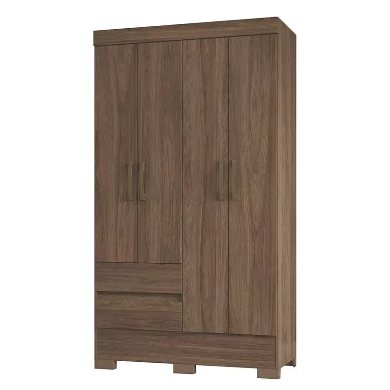 Guarda Roupa Solteiro BS02 4 Portas e 2 Gavetas - Móveis Briz