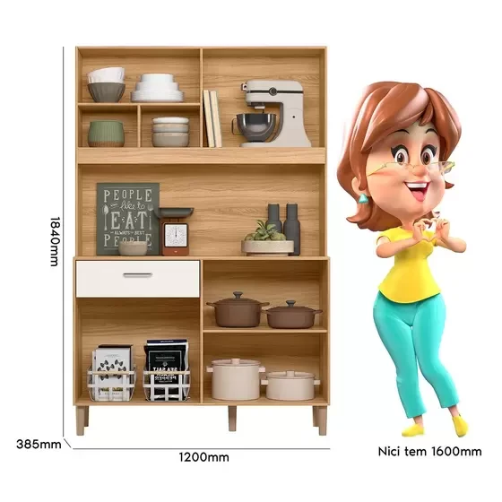 Cozinha Compacta Completa Nicioli Erva Doce 6 Portas