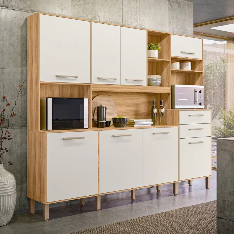 Kit Cozinha Hortelã 8 Portas 2 Gavetas - Nicioli