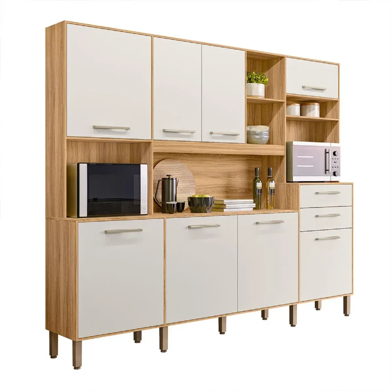 Kit Cozinha Hortelã 8 Portas 2 Gavetas - Nicioli