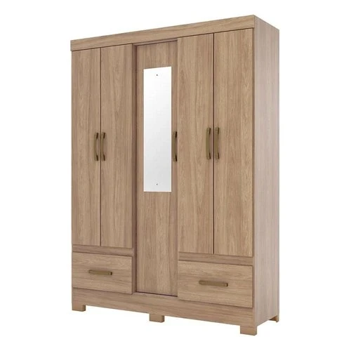 Guarda-Roupa/Roupeiro Briz B60 Com 5 Portas e 2 Gavetas