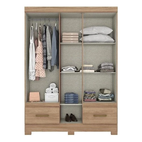 Guarda-Roupa/Roupeiro Briz B60 Com 5 Portas e 2 Gavetas