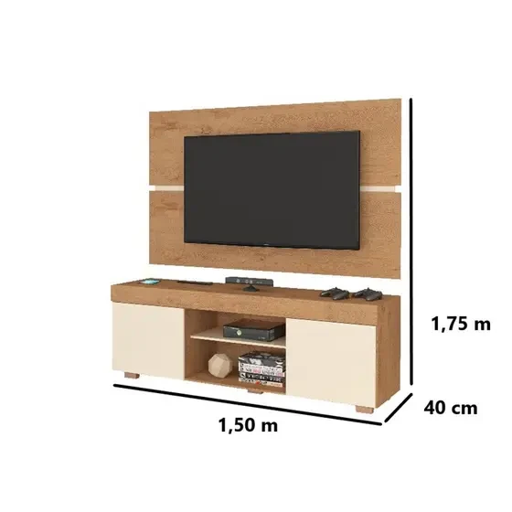 Rack com Painel Home Denver - Atualle