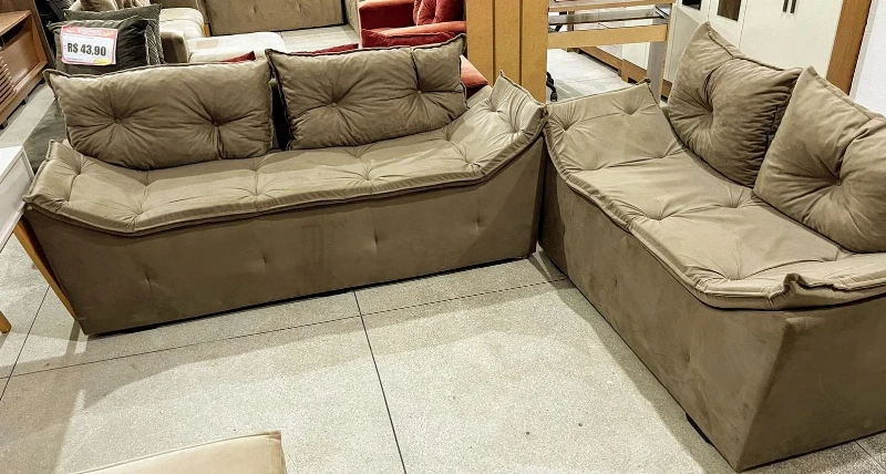 Sofá 2x3 Lugar Fortaleza - Joia Estofados