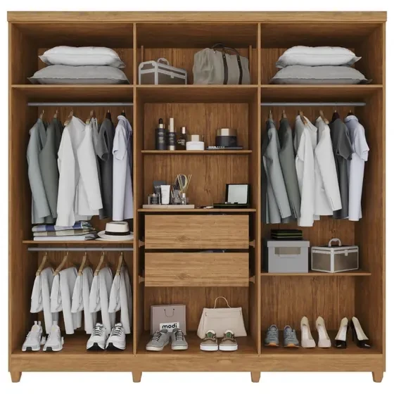 Guarda-roupa/Roupeiro 6 Portas 2 Gavetas Portugal Frison - IMOP Móveis