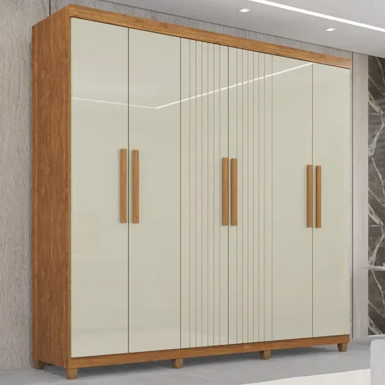 Guarda-roupa/Roupeiro 6 Portas 2 Gavetas Portugal Frison - IMOP Móveis