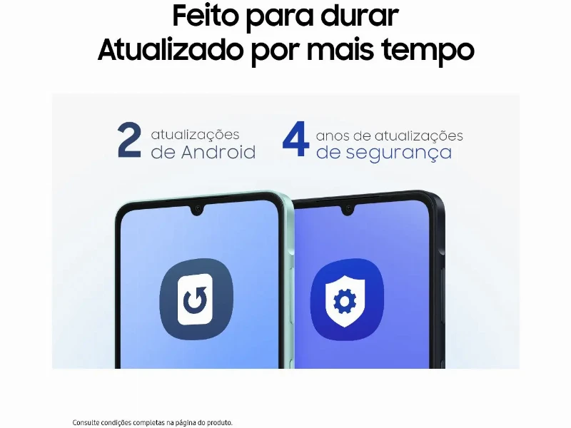 Smartphone Samsung Galaxy A06 Azul Escuro 4G 128GB 4GB RAM Tela 6,7" Processador Octa-Core, Câmera Traseira de 50MP e Selfie de 8MP