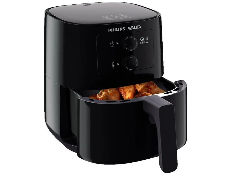 Fritadeira Elétrica sem Óleo/Air Fryer Philips Walita Spectre Preta 4 Litros
