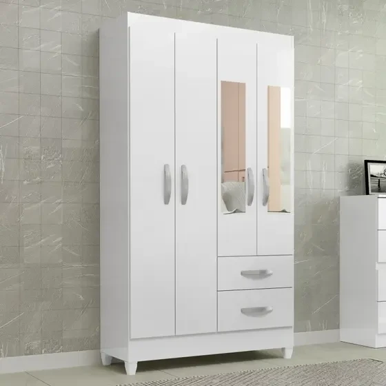 Guarda Roupa/Roupeiro Fortaleza 4 Portas - Atualle