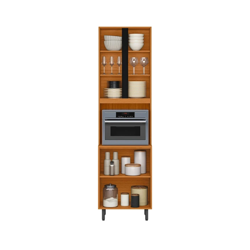 Cozinha Modulada Ravena 4 Peças 10 Portas com Cristaleira - Poliman