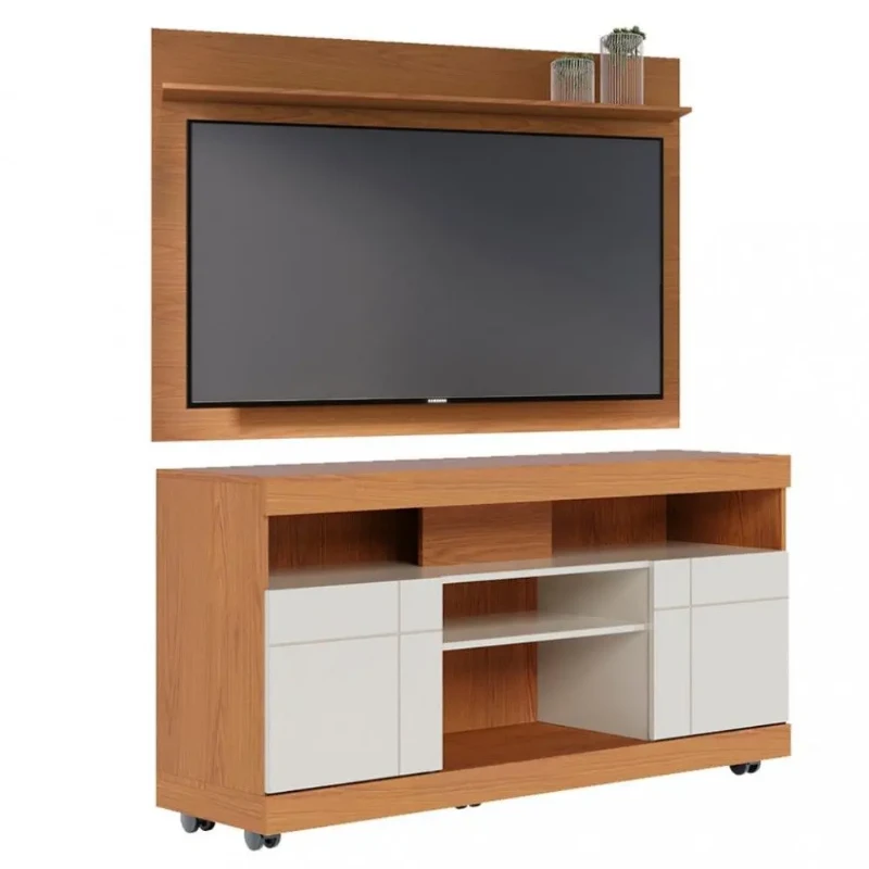 Conjunto Bancada Yara + Painel Maia (Painel Tv 55 polegadas) - Colibri Móveis