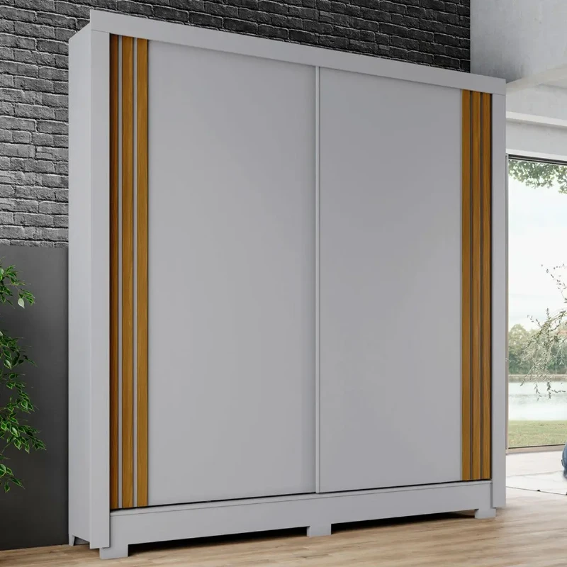 Guarda Roupa/Roupeiro 02 Portas Deslizantes 04 Gavetas B93 Briz