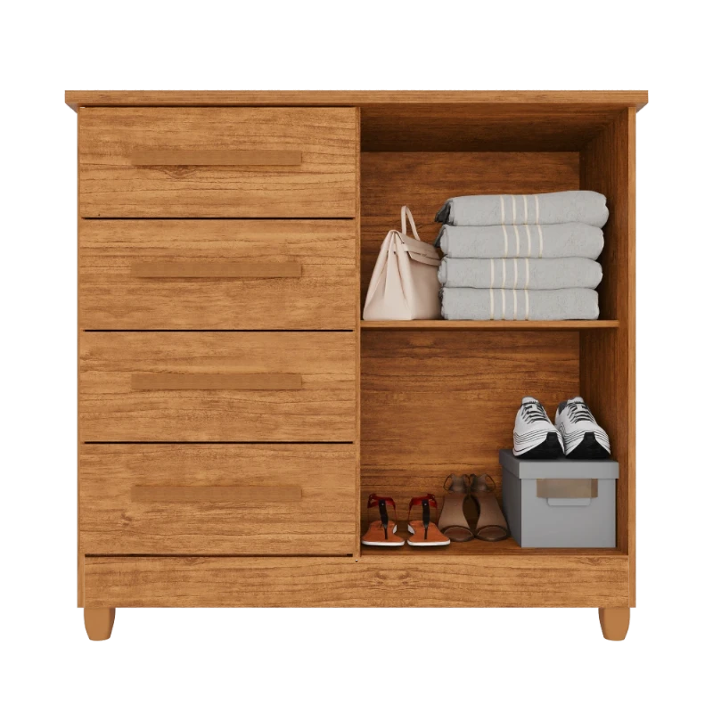 Cômoda Dubai Com Sapateira 2 Portas e 4 Gavetas - IMOP