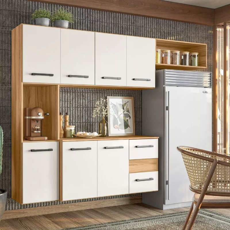 Armario Cozinha 7 Portas e 2 Gavetas Juliete - Nicioli