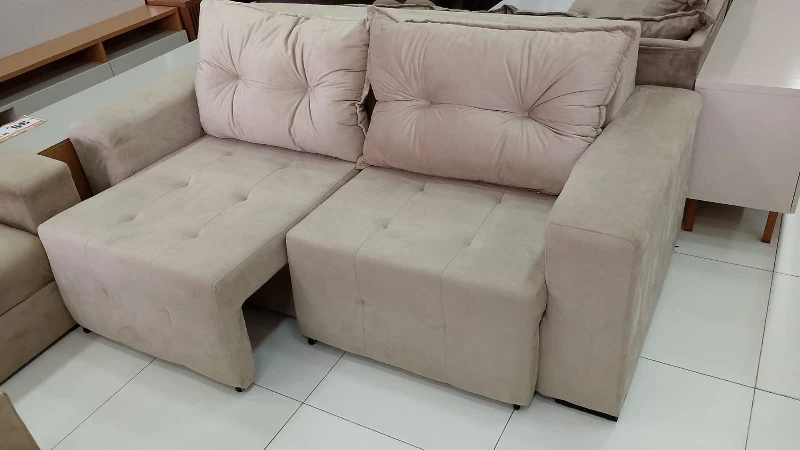 Sofá Ravena Retratil 3 Lugares - Malu Estofados