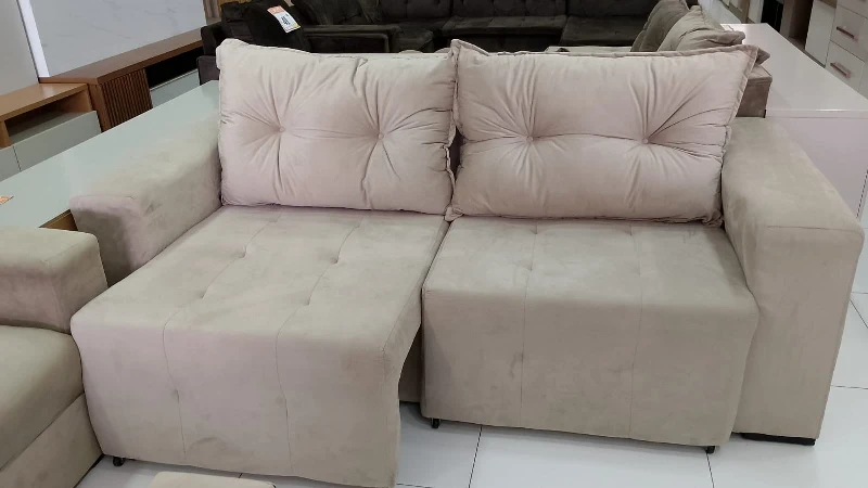 Sofá Ravena Retratil 3 Lugares - Malu Estofados