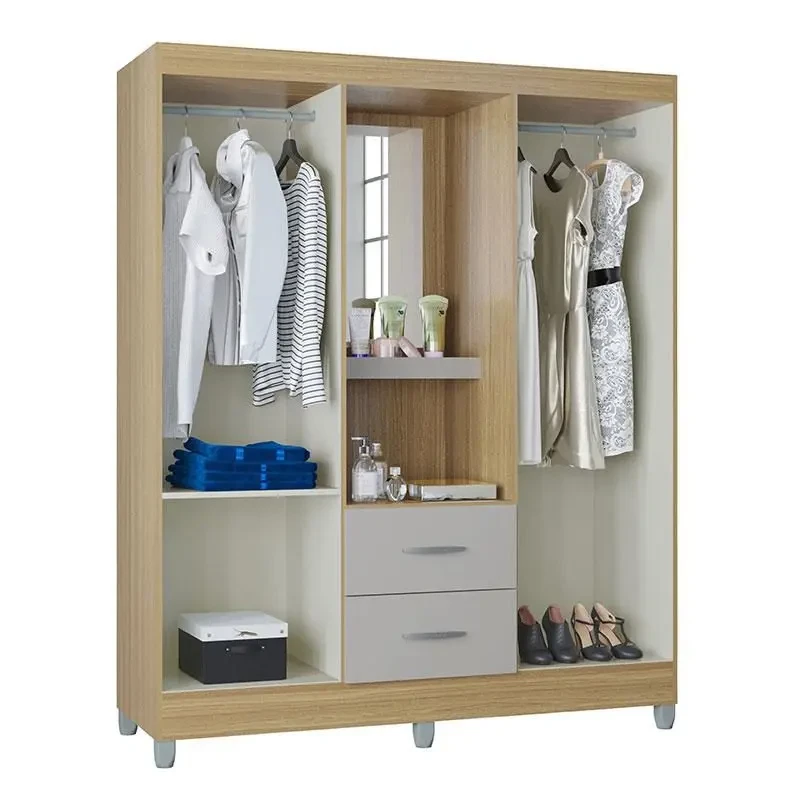 Guarda Roupa/Roupeiro Cordoba 4 Portas 2 Gavetas - Poquema