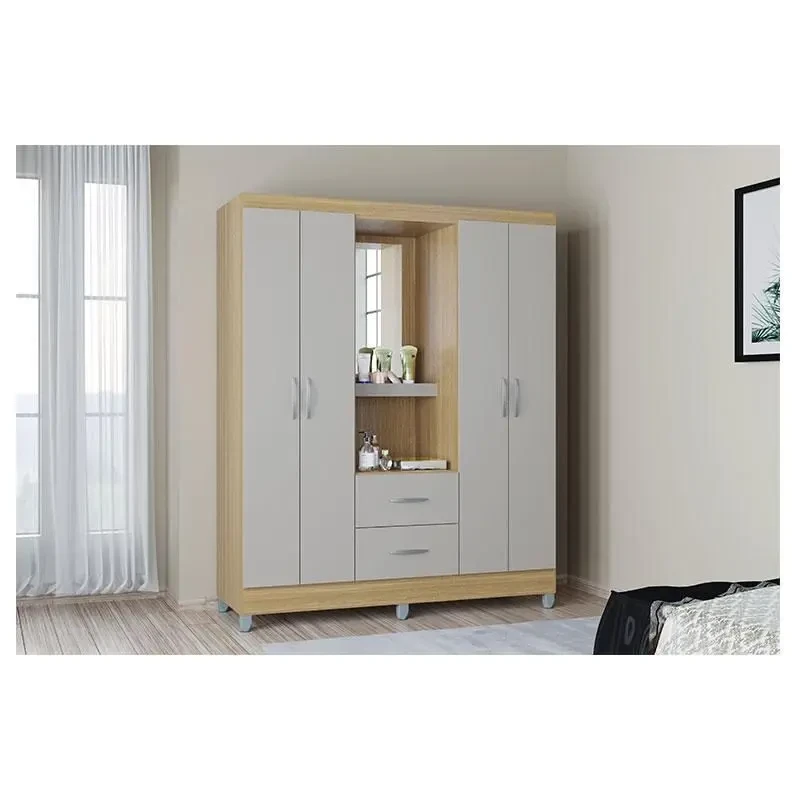 Guarda Roupa/Roupeiro Cordoba 4 Portas 2 Gavetas - Poquema