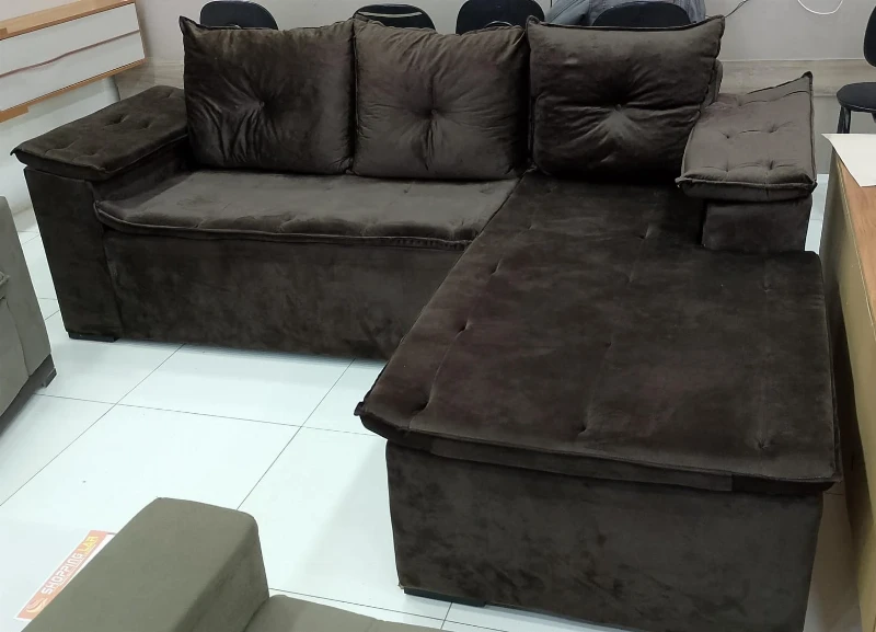 Sofá Chaise Cristal - Malu Estofados