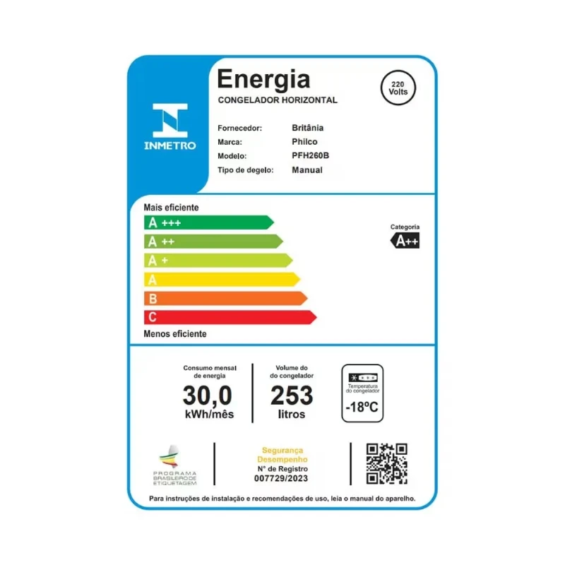 Freezer Horizontal Philco PFH260B - 253 litros - 220V