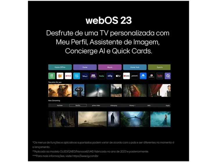 Smart TV 32" LG HD LCD 32LR600BPSA com Alexa 2 HDMI 1.4 USB