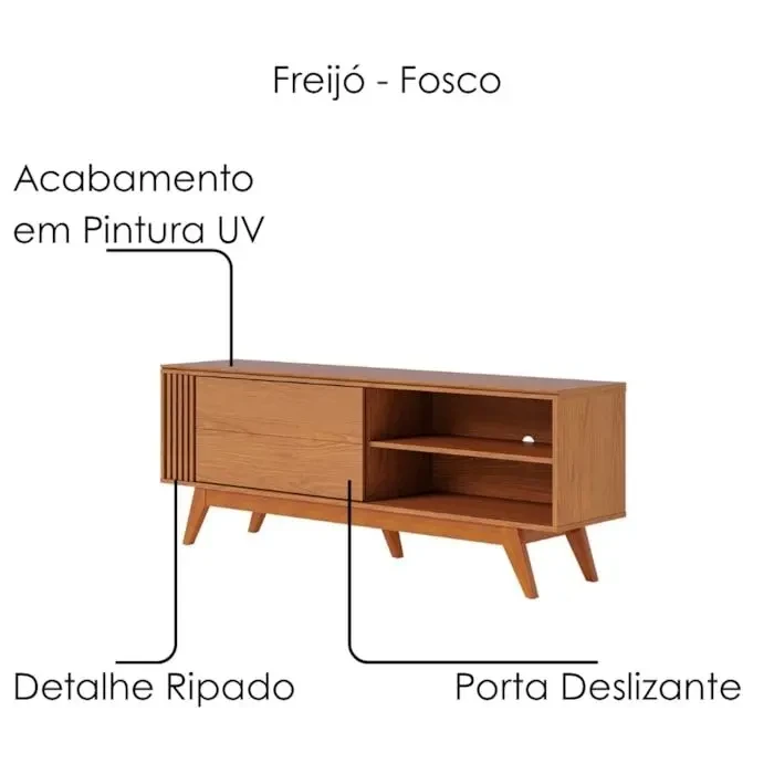 Rack Bancada Tv 65 Pol 160 cm Otawa - Colibri